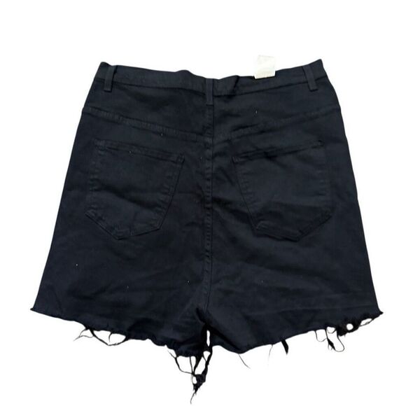 Aphrodite black denim distressed shorts size 3xl - Picture 2 of 4